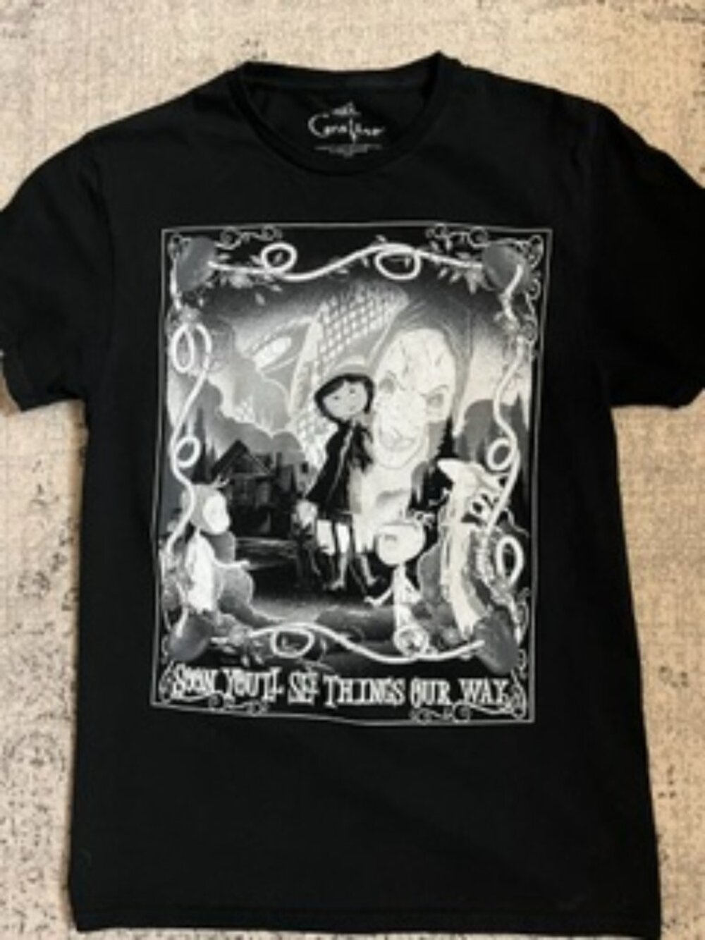 🧡3/$15 Laika Coraline "Soon you'll see things our way" T Shirt Unisex/Women S